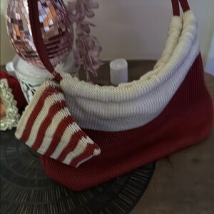 Red and White Women's Bag